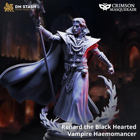 Vampire Haemomancer - Renard the Black Hearted Resin Miniature Figure product image