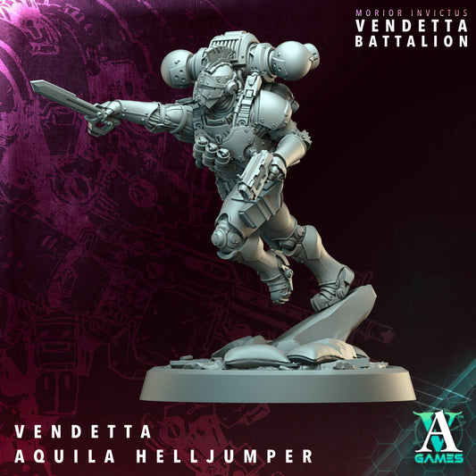 Vendetta Aquilla Helljumper Resin Miniature Figure product image