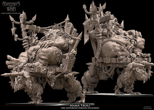 Momma Troll Resin Boss Miniature alternate view 2