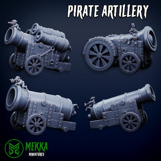 Ork Pirate Artillery x4 Resin Vehicle Miniatures alternate view 2