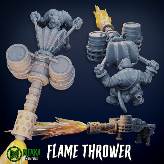 Orc Pirate Flame Throwa Resin Miniature Figure product image