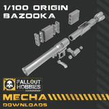 Origin Bazooka 1/100 Scale 3D STL File Download