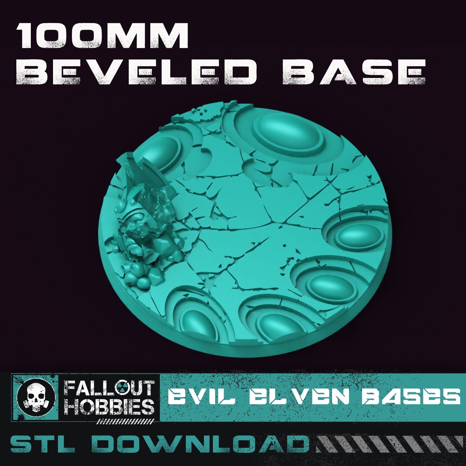 Evil Elven Bases STL Base Collection