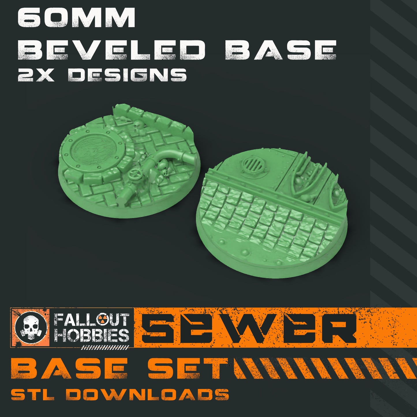 Sewer Downloadable STL Base Collection
