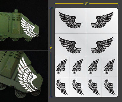 Aquila Wings Airbrush Stencil