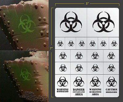 Biohazard Airbrush Stencil
