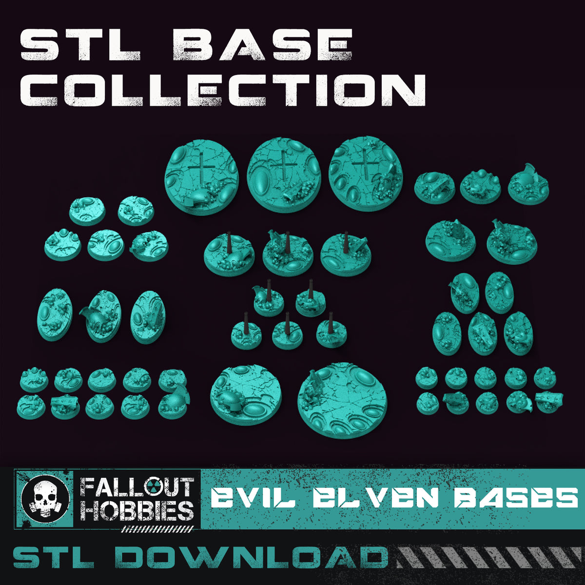 Evil Elven Bases STL Base Collection – Fallout Hobbies