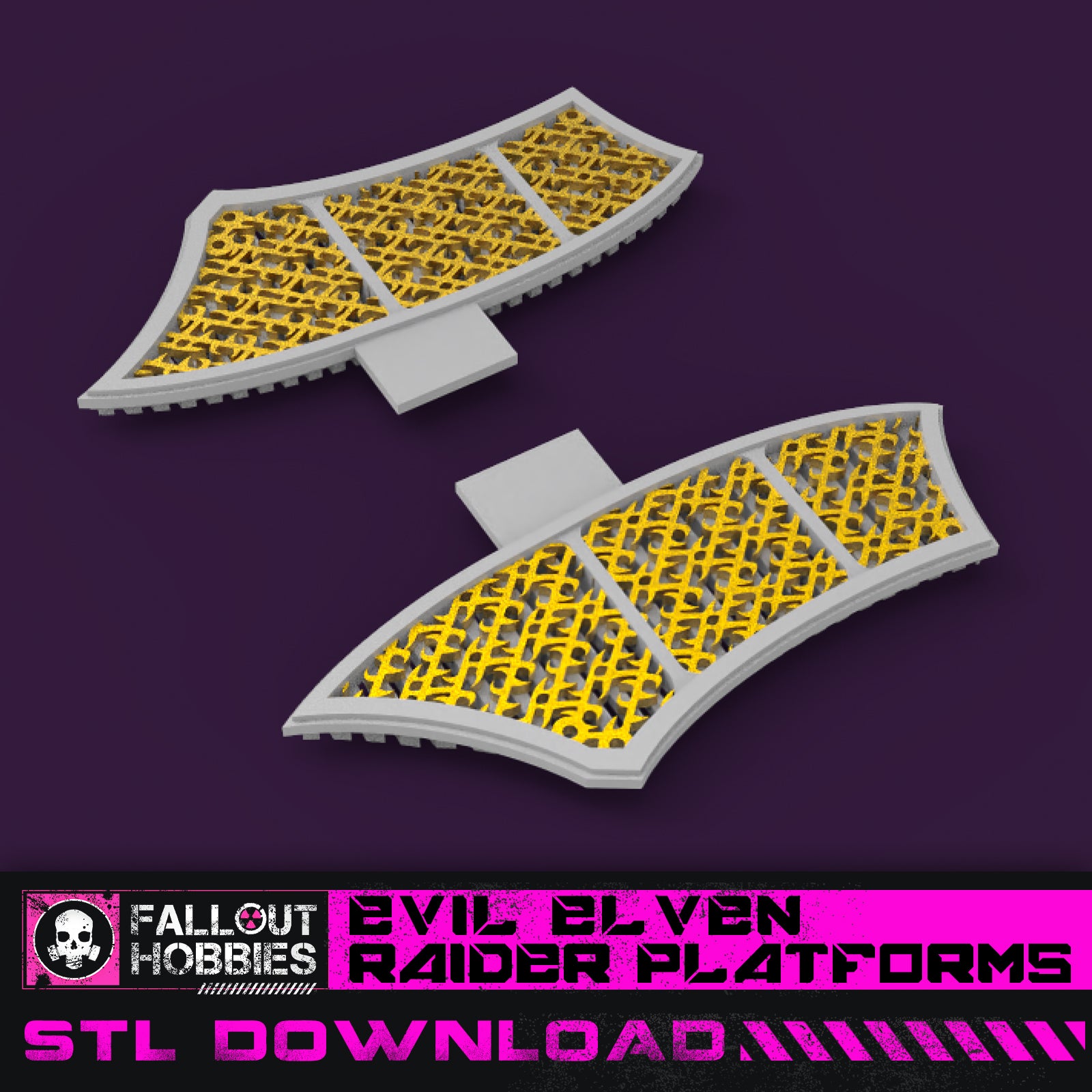 Evil Elven Raider Platforms STL File Download