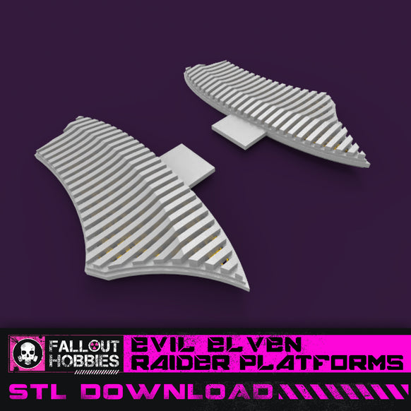 Evil Elven Raider Platforms STL File Download