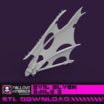 Evil Space Elf Sails 3 STL File Download