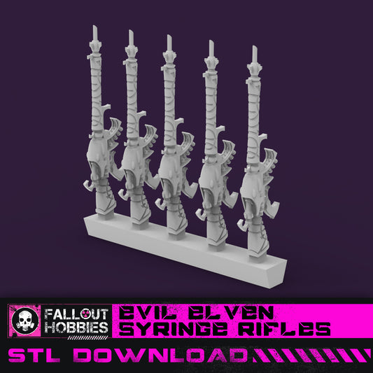 Evil Space Elf Syringe Rifle STL File Download