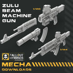 Zulu Beam Machine Gun 3D STL File Download