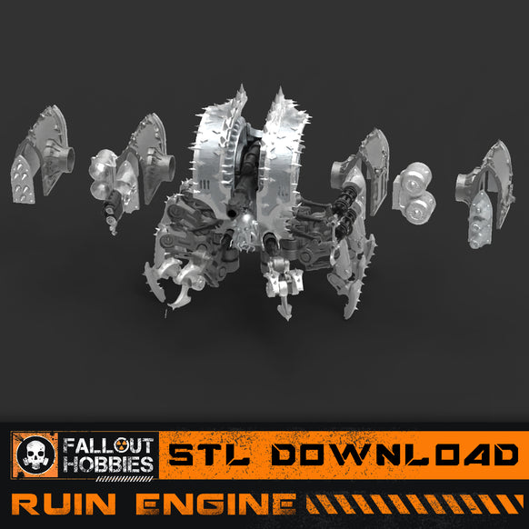 Ruin Engine STL File Download