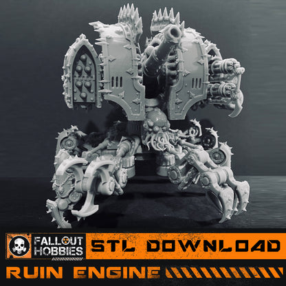 Ruin Engine STL File Download