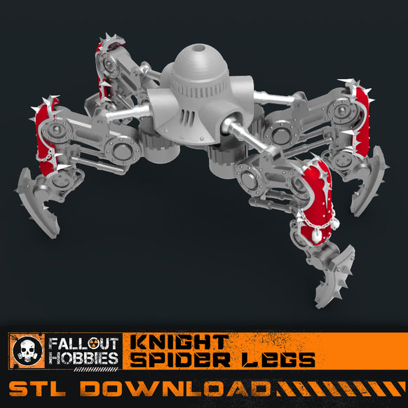 Knight Size Spider Legs STL File Download