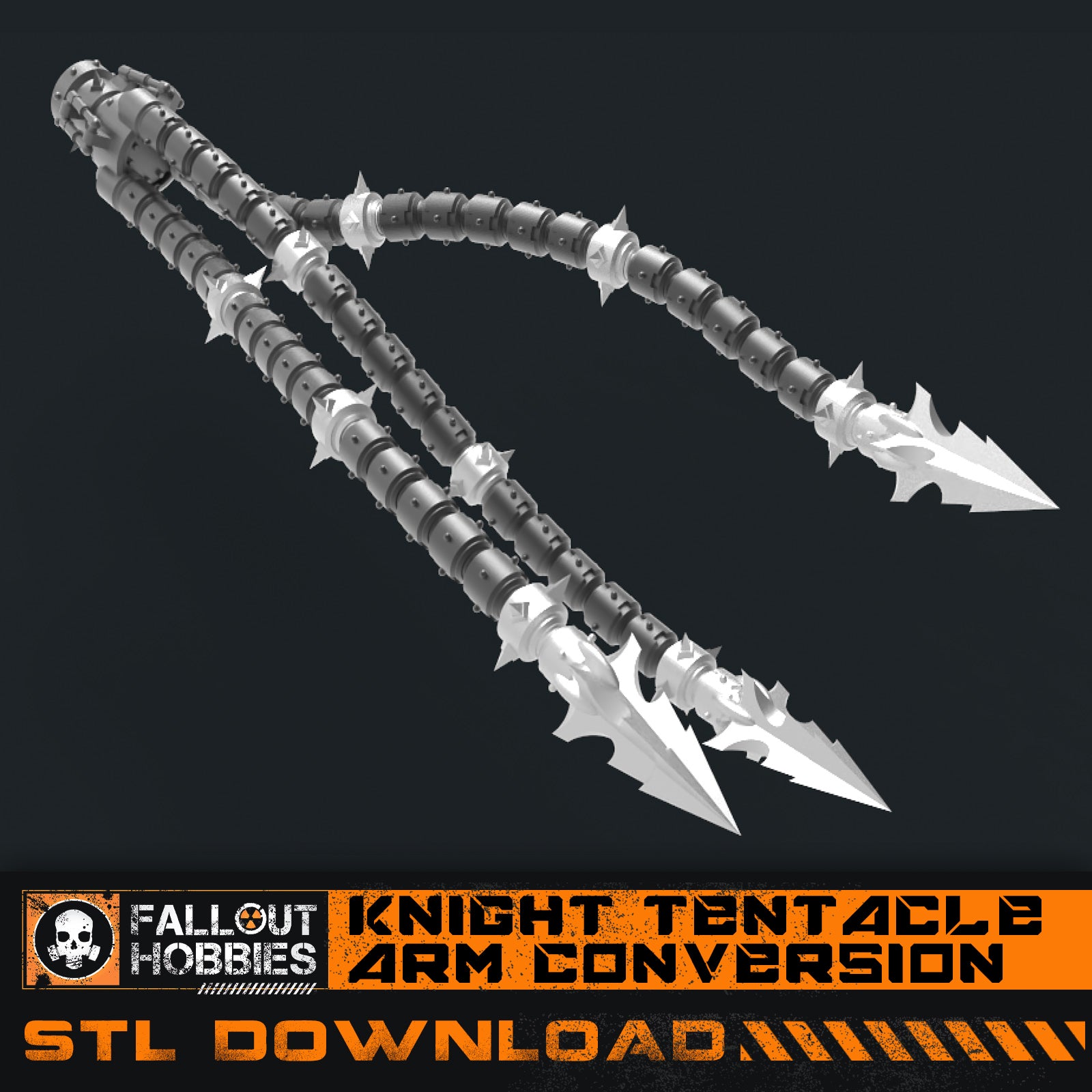Chaotic Warmachine Tentacle Arm STL File Download