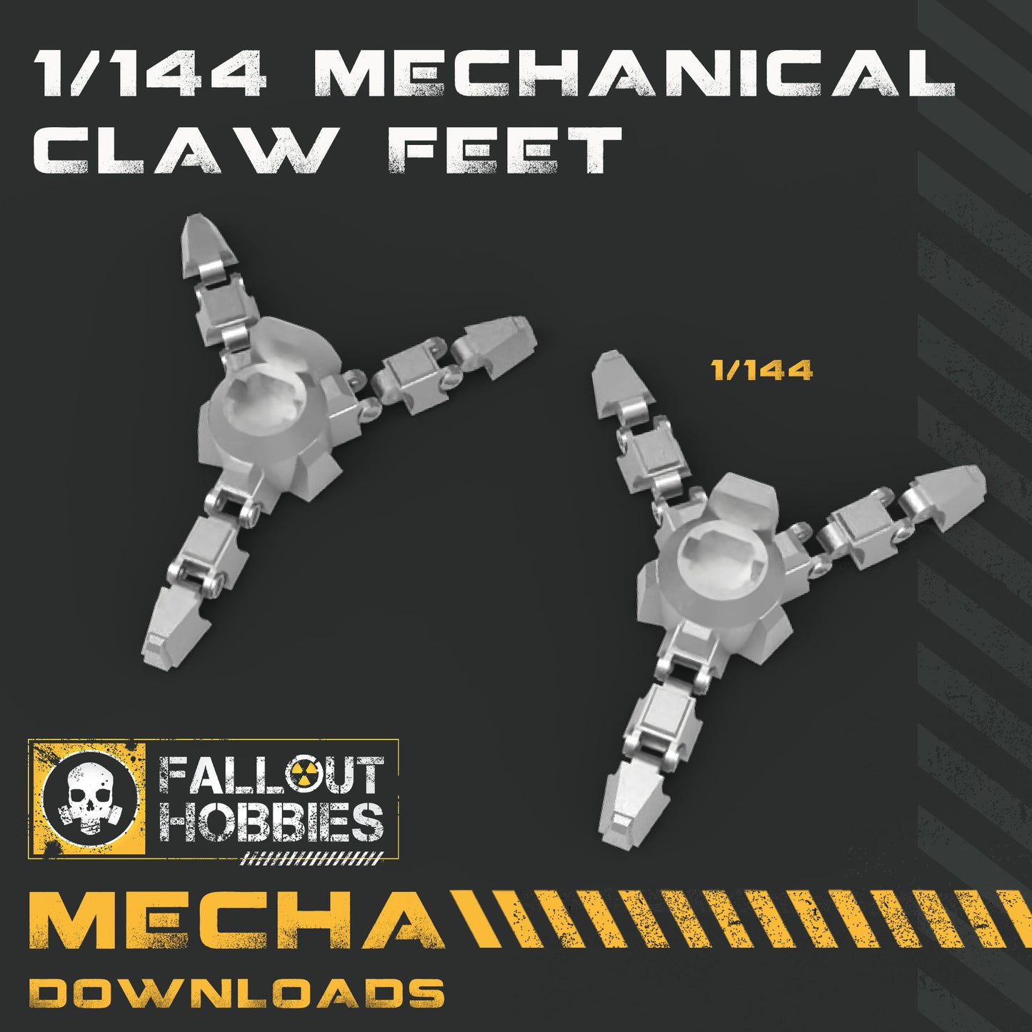 Mechanical Claw Feet 3D STL File Download