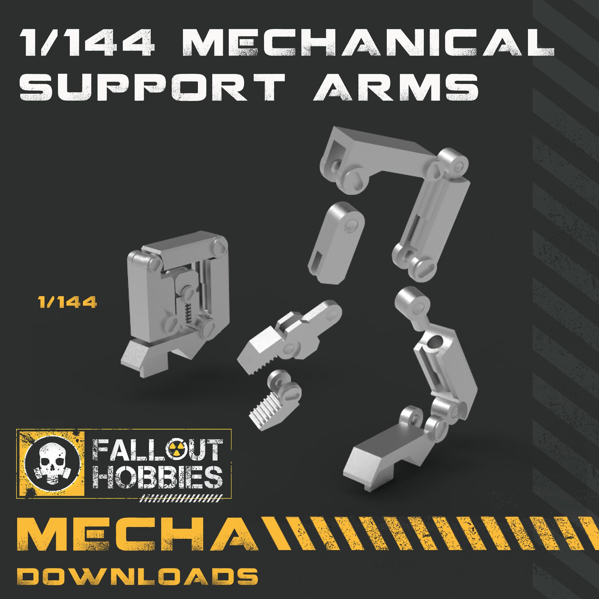 Mechanical Support Arms 3D STL File Download