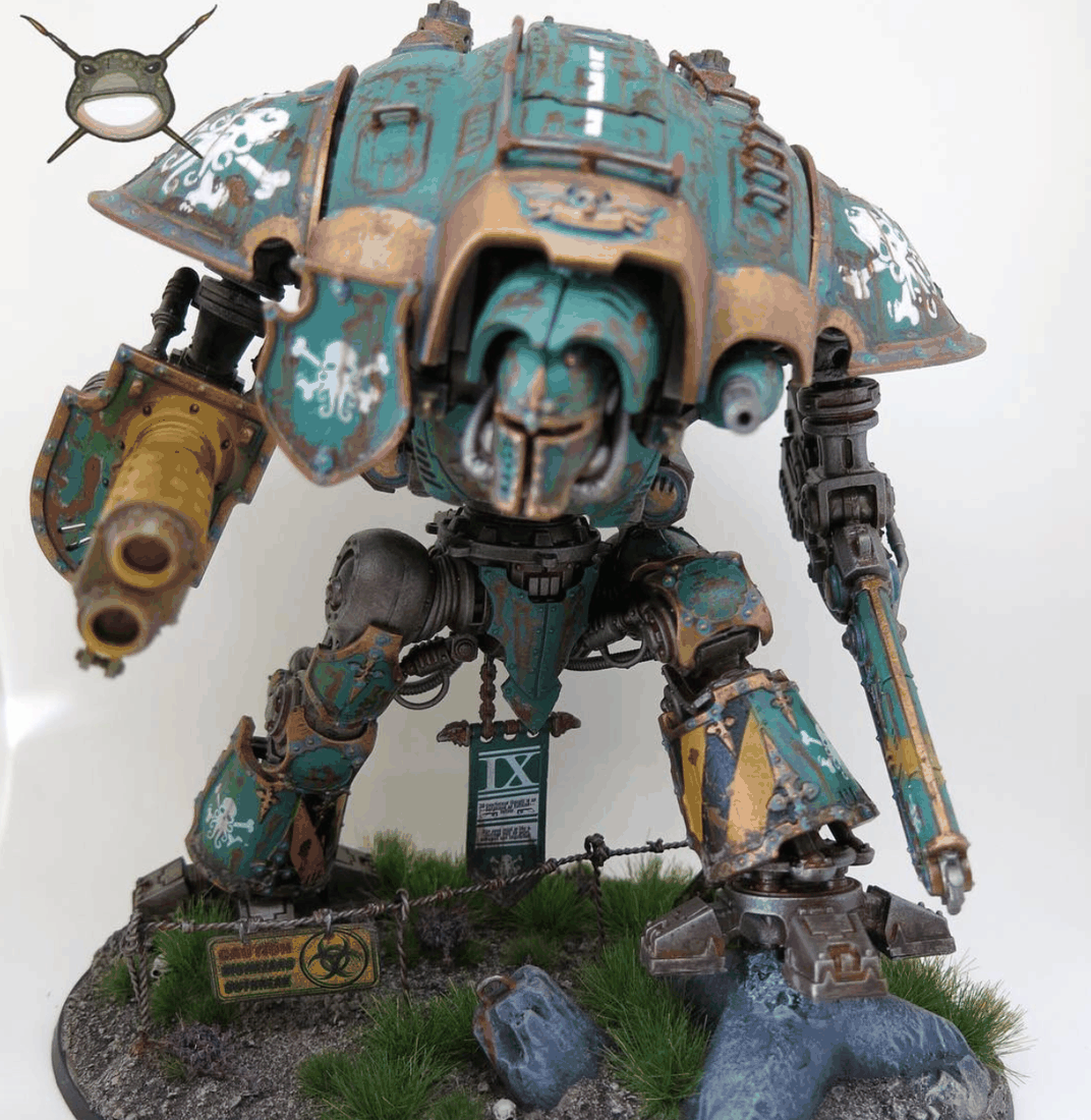 The Kraken Freeblade Knight painted by The Painting Frog using Fallout Hobbies waterslide decals