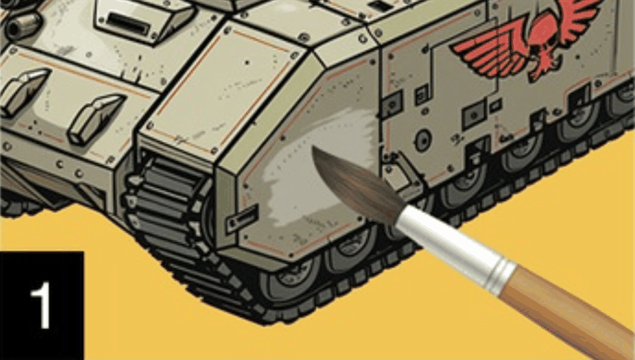 Brush applying water to the target area before placing a waterslide decal