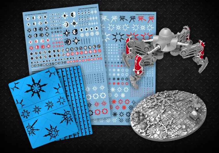 Fallout Hobbies decals, stencils, and miniature hobby accessories