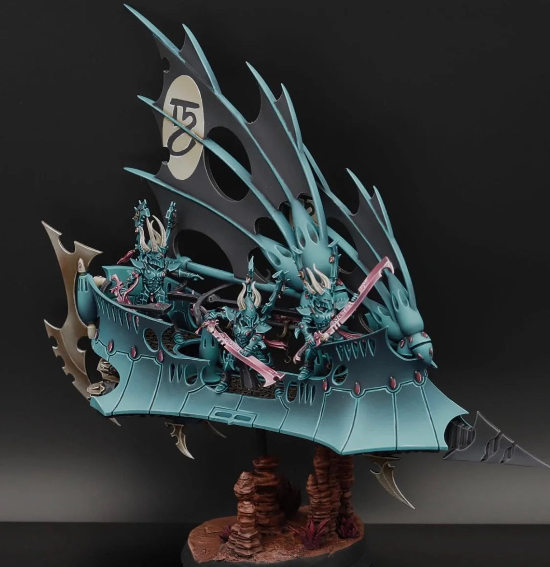 Customized raider build using Fallout Hobbies Evil Space Elf Sails